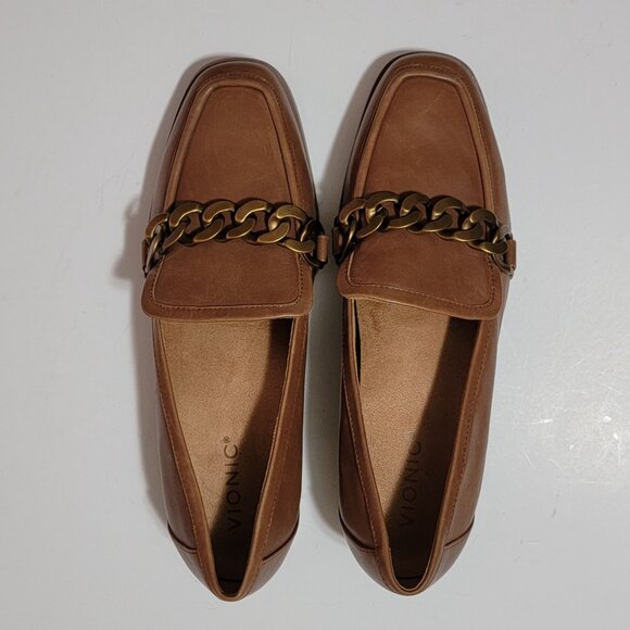 Vionic Mizelle Loafer Womens 9.5 Chocolate Brown Business Casual Comfort - Picture 2 of 9
